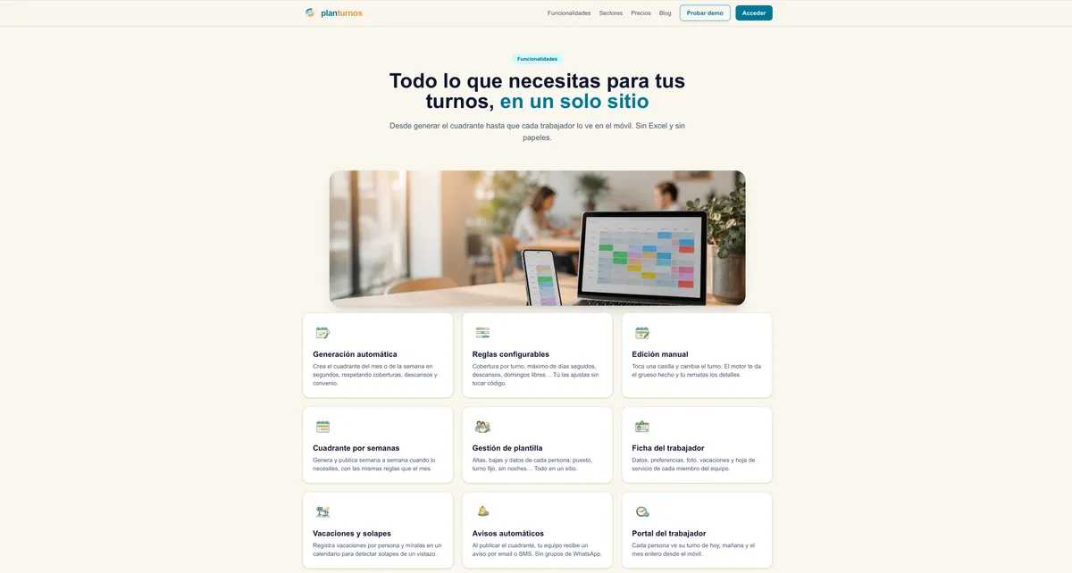 Captura de PlanTurnos